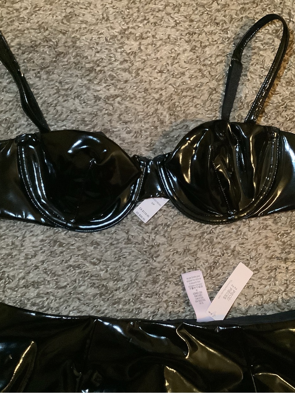 Victoria's Secret Lacquer Balconette Bra & Pencil Skirt Set, Size: S - Picture 3 of 12